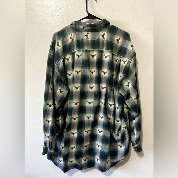 Orvis Vintage Men's Plaid Flannel Button-Up Top - XXL - Picture 5 of 8